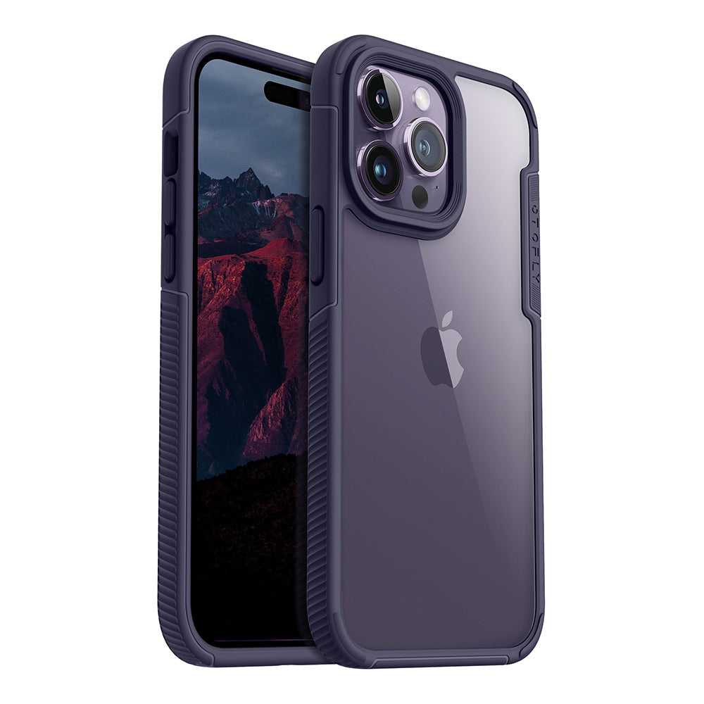 Black Coque iPhone 14 Pro Max en Métal / Support Caméra Transparente