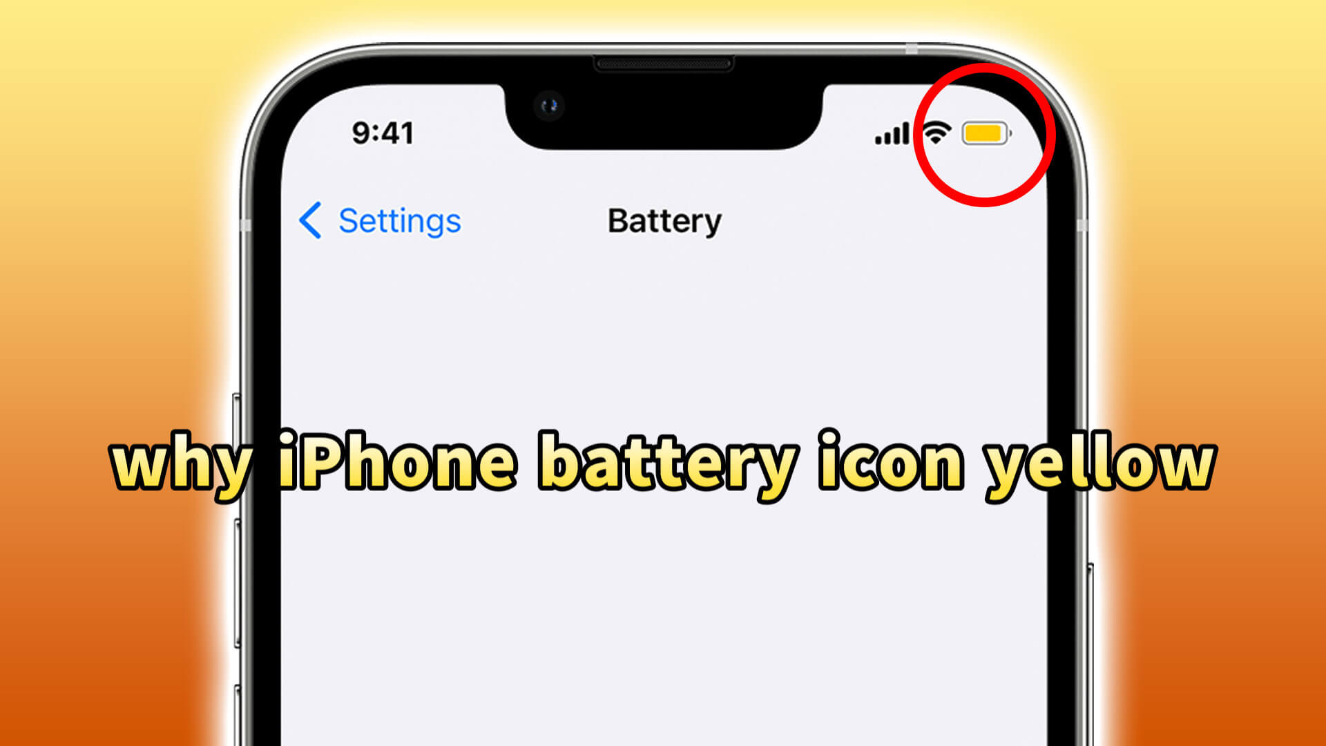 Why is My iPhone Battery Yellow - OTOFLY's Guide