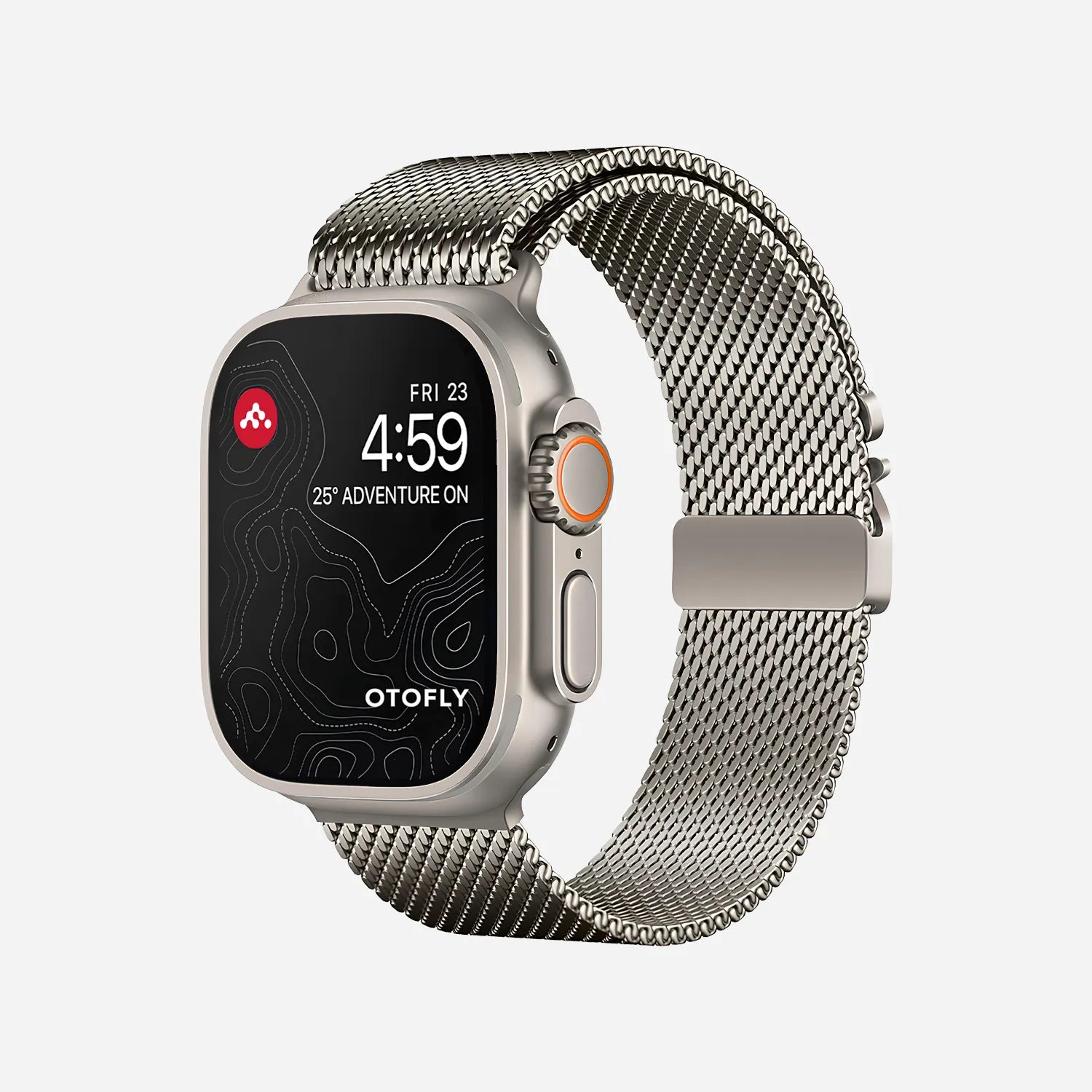 OTOFLY All New Apple Watch Ultra Milanese Loop Best Titanium Band Titan 38mm 40mm 41mm 42mm