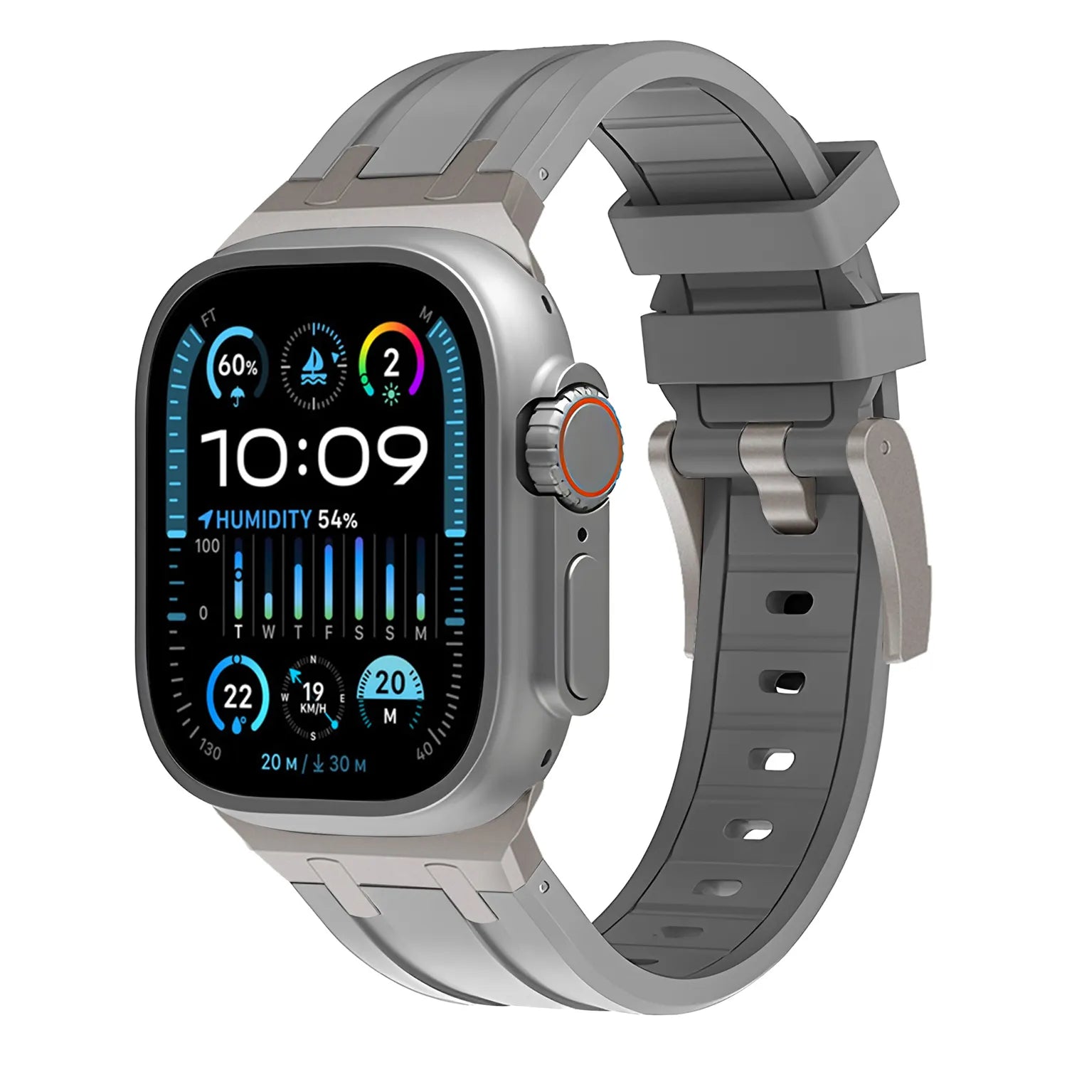 Apple Watch Ultra silicone band#color_gray