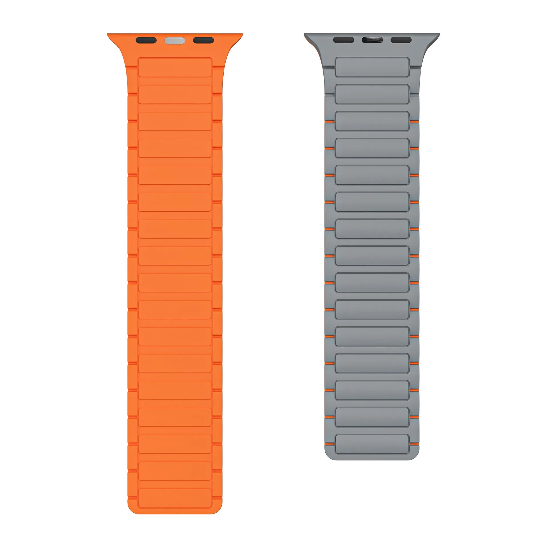 Apple Watch silicone strap#color_gray orange