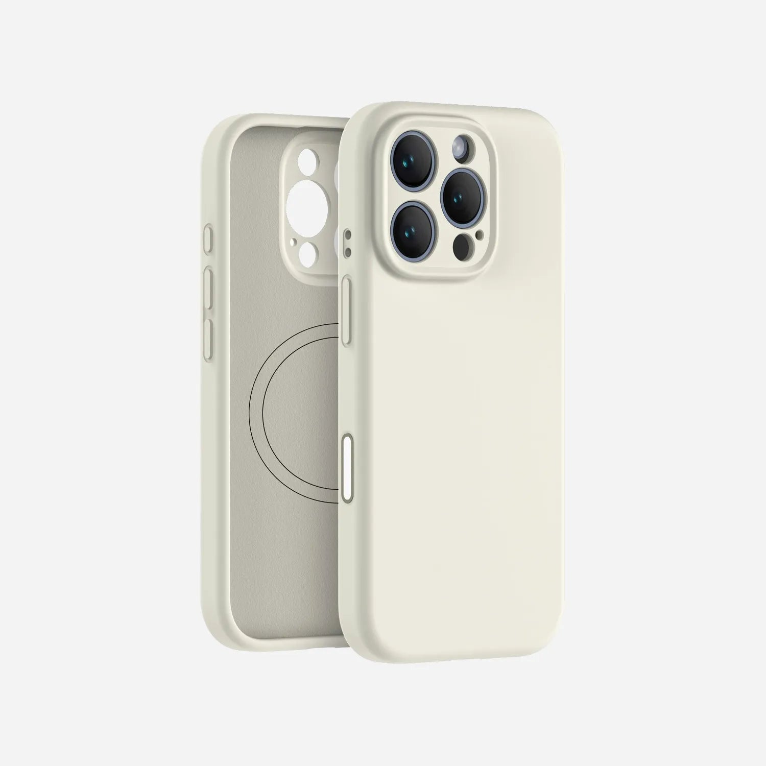 iPhone 16 Pro Max silicone case#color_antique white