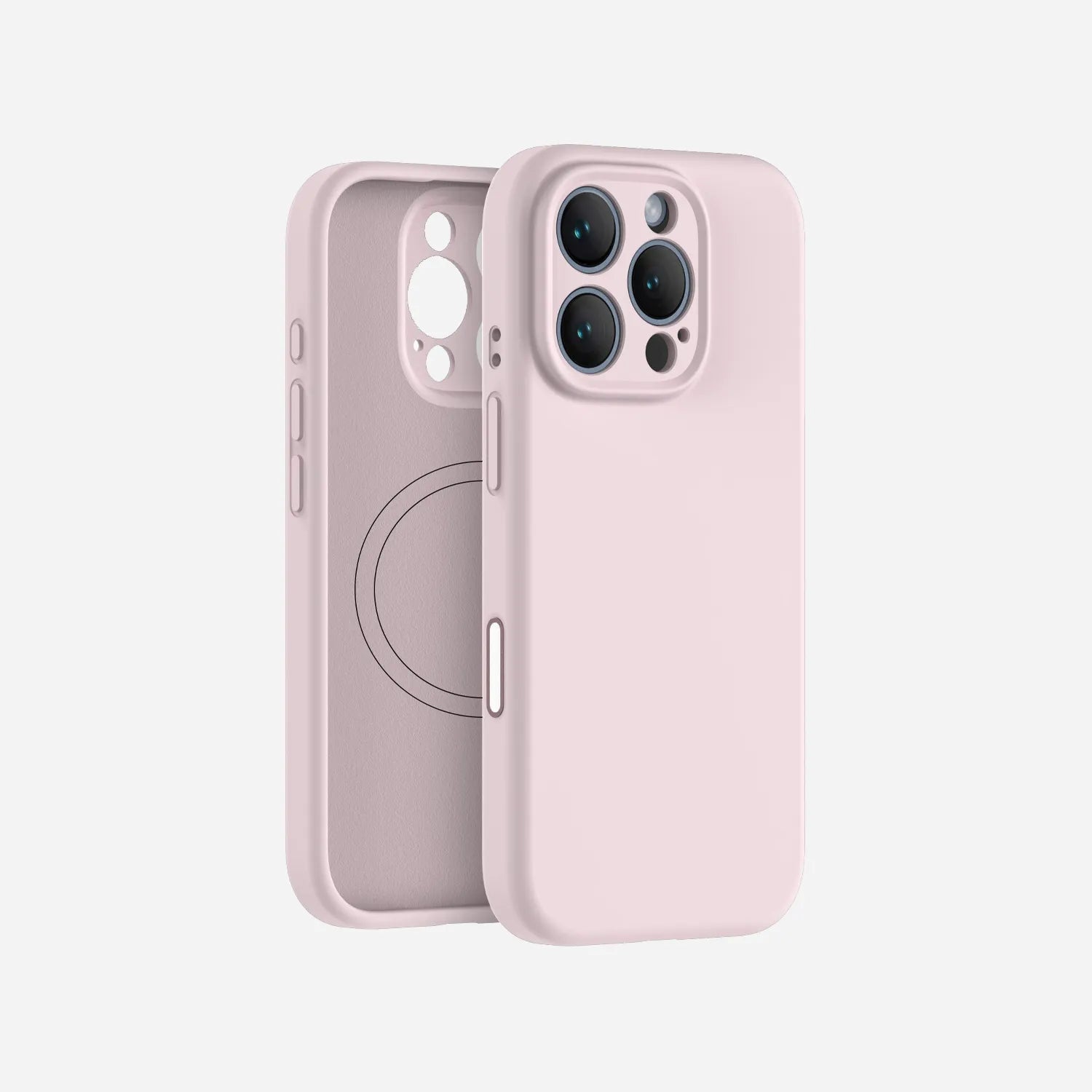 iPhone 16 Pro Max silicone case#color_ice pink