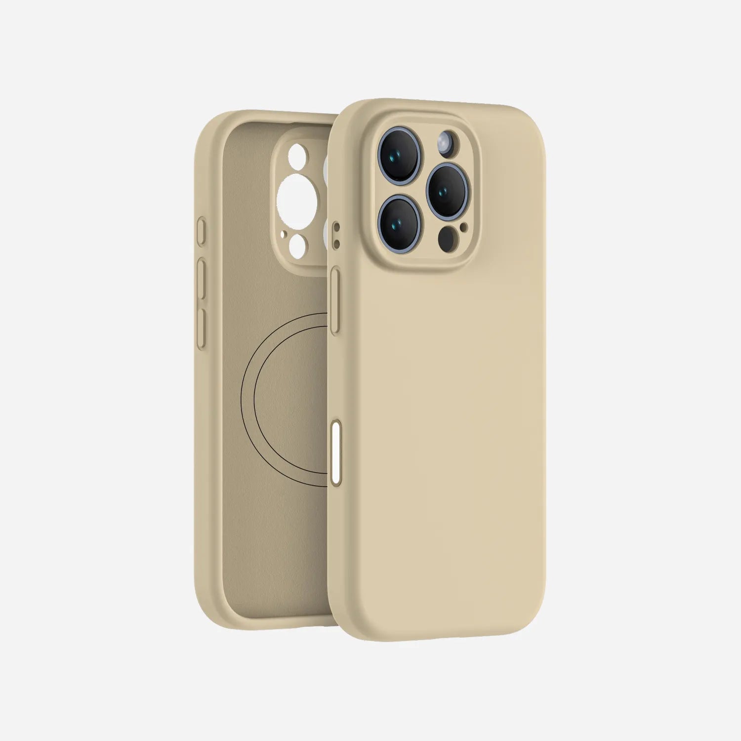 iPhone 16 Pro Max silicone case#color_tan