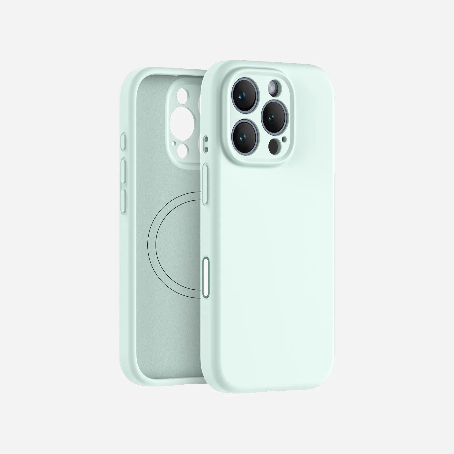 iPhone 16 Pro Max silicone case#color_light cyan