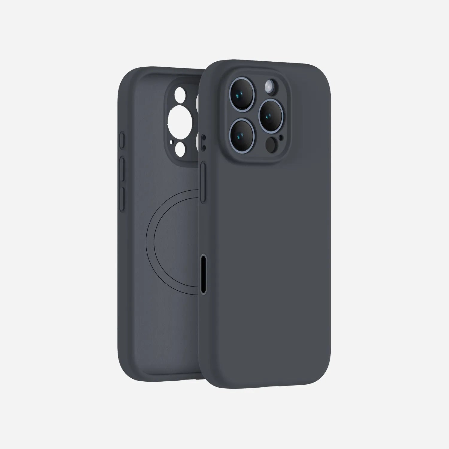 iPhone 16 Pro Max silicone case#color_space gray