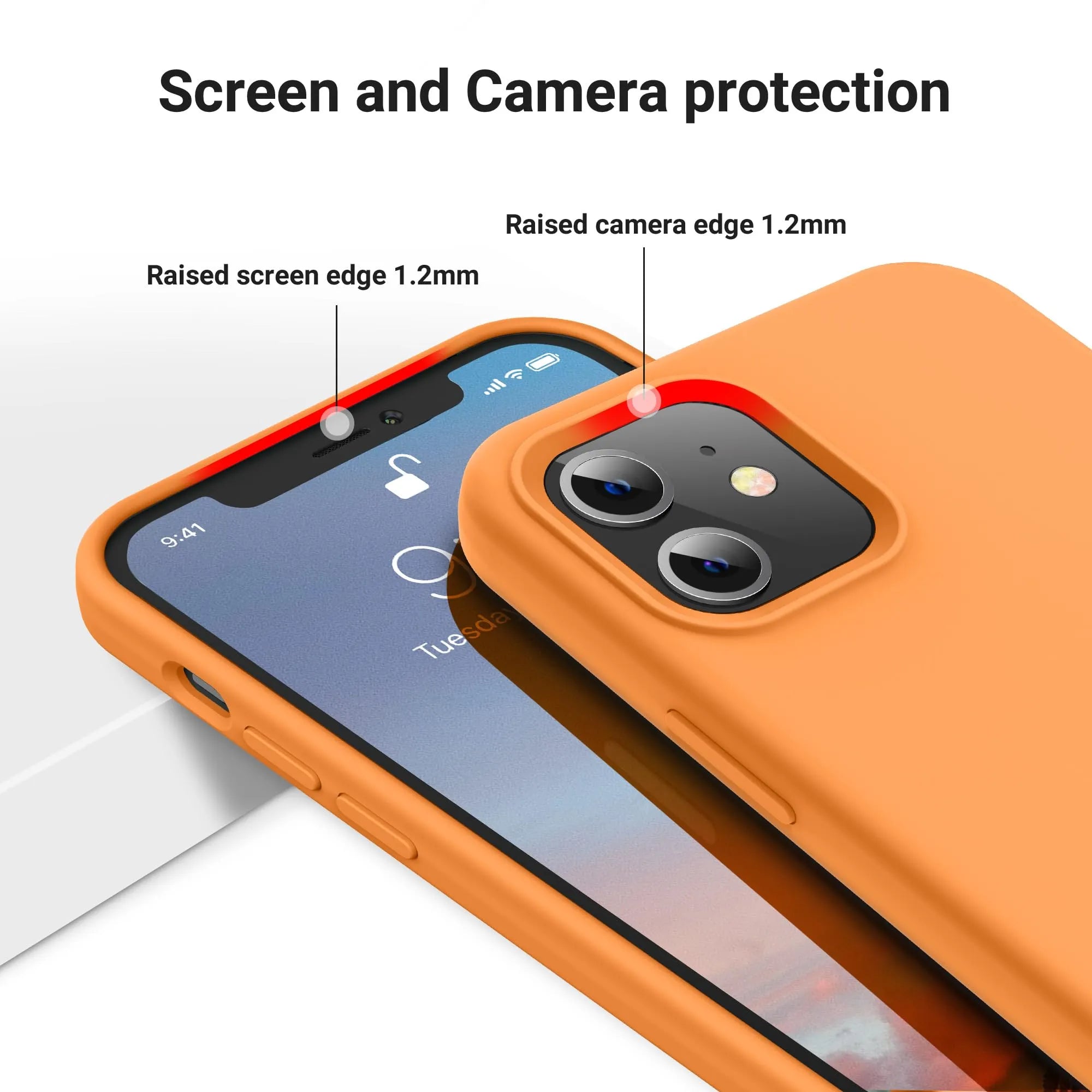 Best iPhone 15 Plus Silicone Case - Built-in Camera Cover - OTOFLY