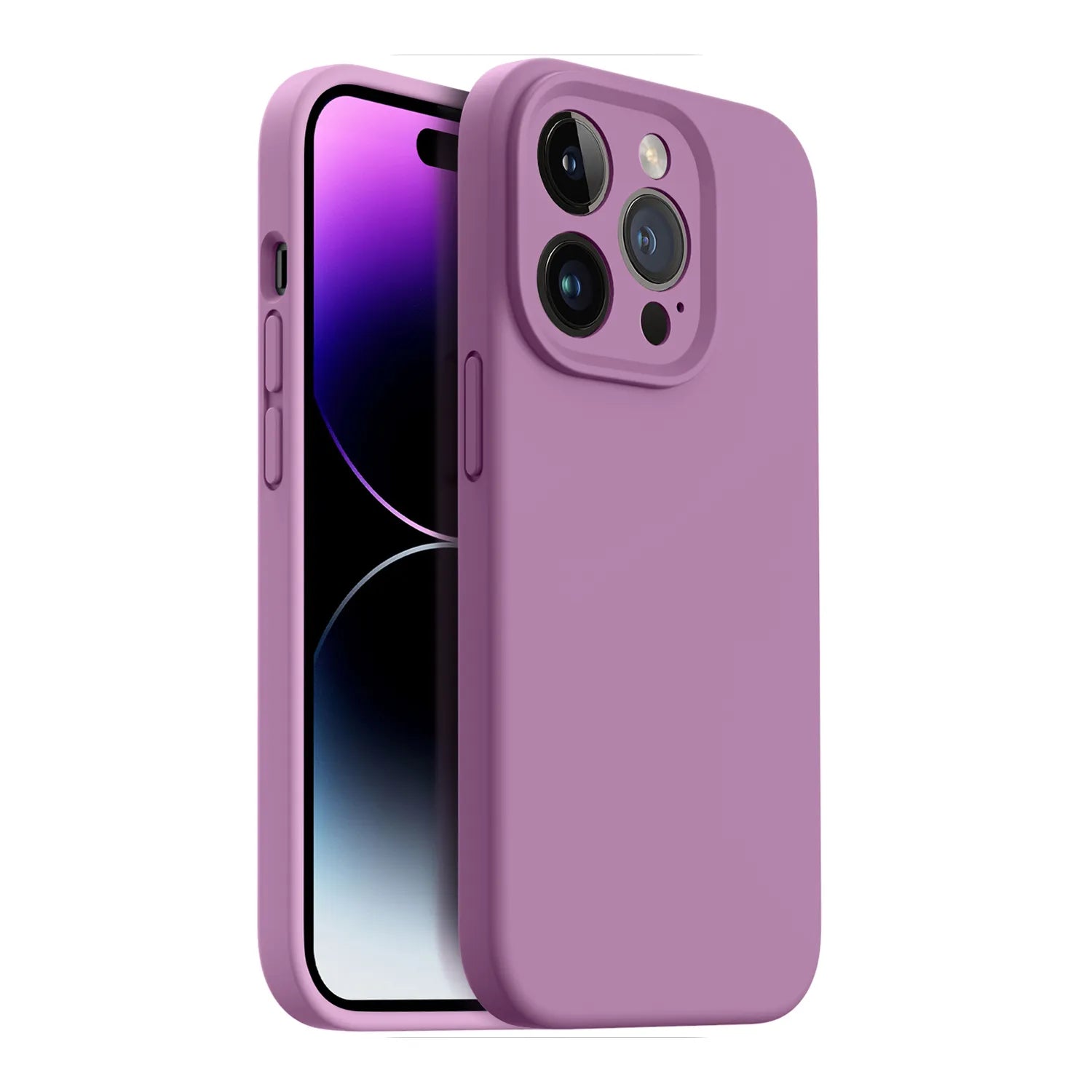 Silicone Case iPhone 14 Pro Color Violeta - iPhone Store Cordoba