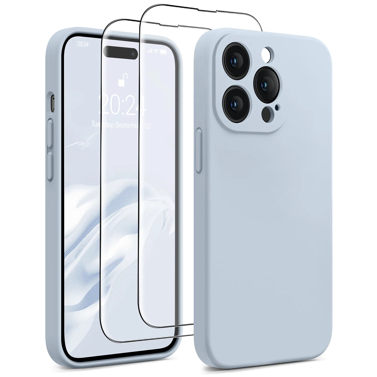 iPhone 14 Pro Silicone Case with Screen Protectors