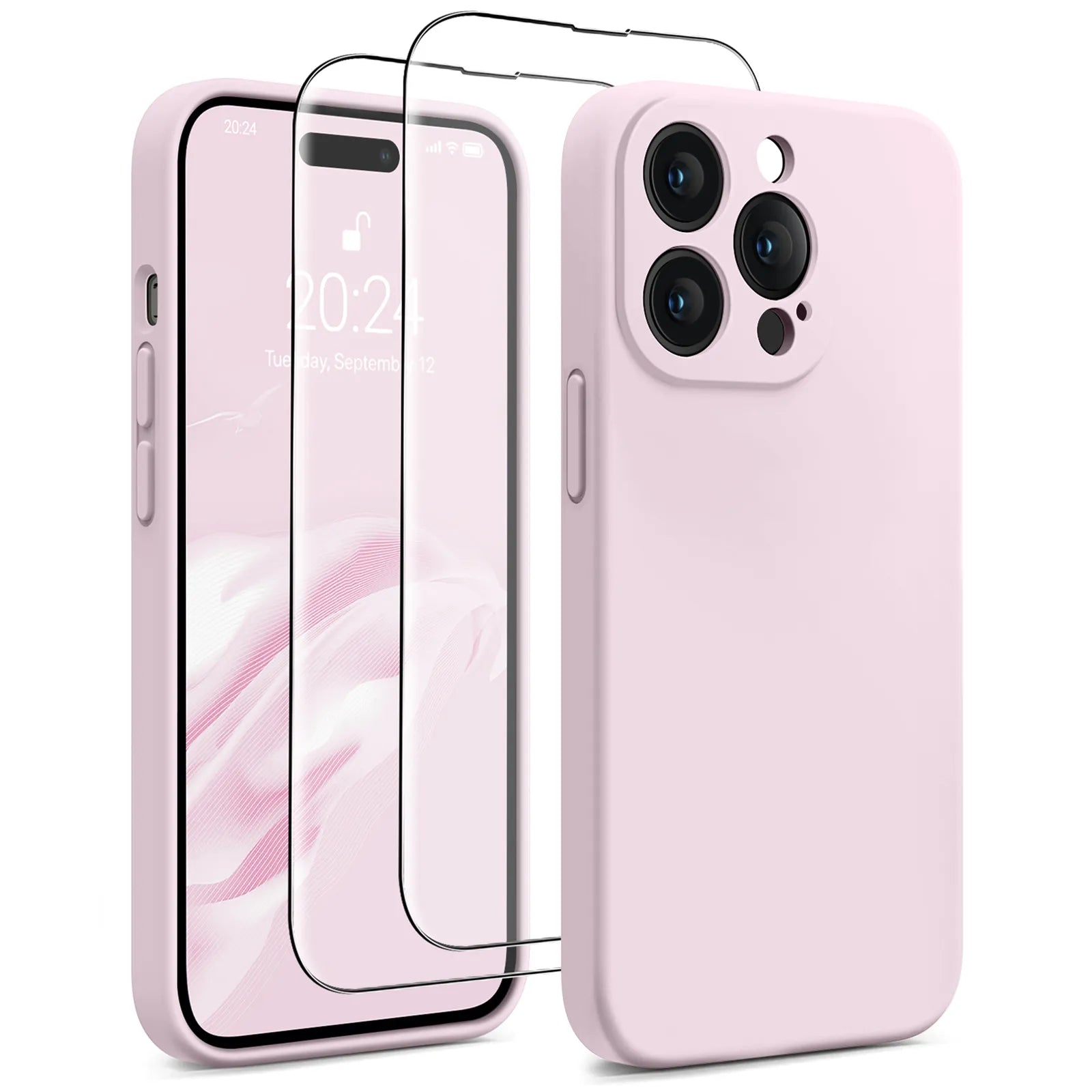 iPhone 14 Pro Silicone Case with Screen Protectors