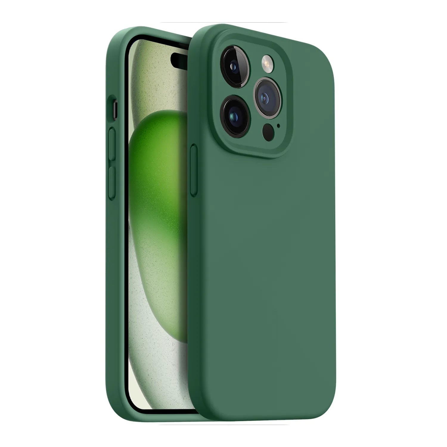 Best IPhone 15 Pro Max Silicone Case - Built-in Camera Cover - OTOFLY