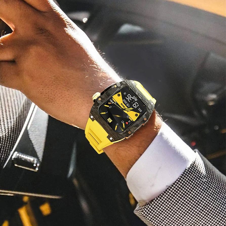 Yellow apple watch on sale case